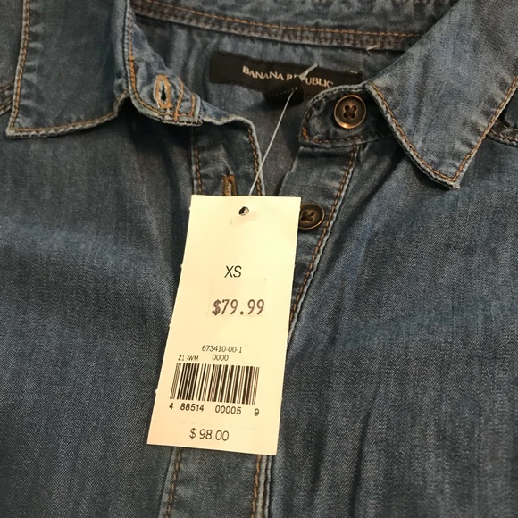 Banana Republic denim dress NWT! - Picture 5 of 6